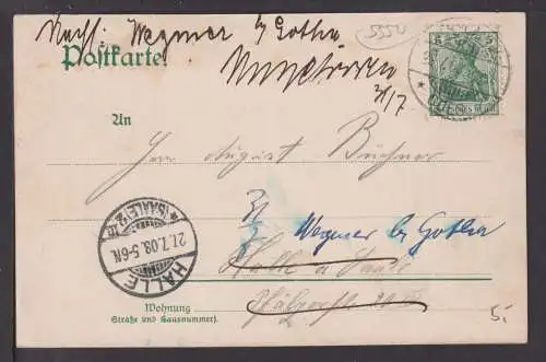 Ansichtskarte Bernkastel Mosel Rheinland-Pfalz Bernk Doctor 1908 Gotha Thüringen