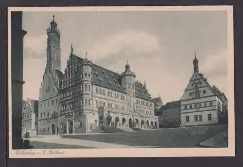 Ansichtskarte Rothenburg o.T. Bayern Rathaus