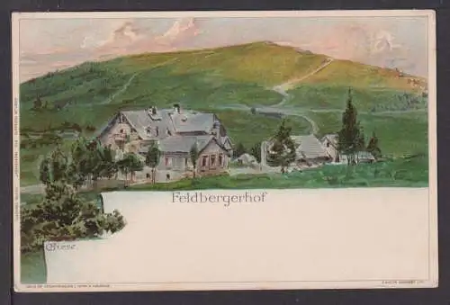 Litho Ansichtskarte Feldbergerhof Schwarzwald Baden-Württemberg