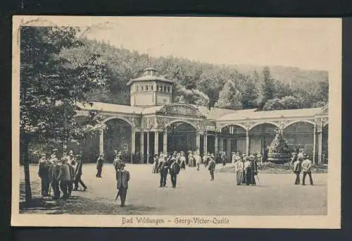 Ansichtskarte Bad Wildungen Hessen Georg Victor Quelle 1924 Bern Schweiz