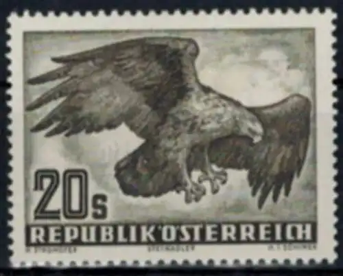 Österreich Vögel Greifvögel Steinadler 968 Luxus postfrisch MNH Kat.Wert 14,00