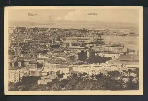 Ansichtskarte Triest Italien Panorama Venedig MIF Kaiser Franz Österreich 1910