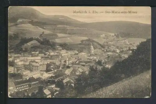 Ansichtskarte Feldpost Markirch Elsass Frankreich Dossenheim Baden-Würtemberg