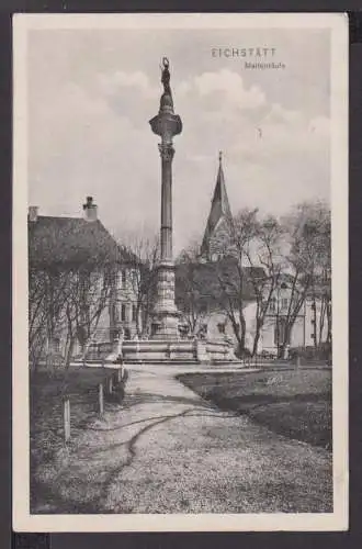 Ansichtskarte Eichstätt Bayern Mariensäule Metten