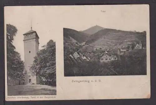 Ansichtskarte Zwingenberg Bergstrasse Hessen 1911 Sulzbach