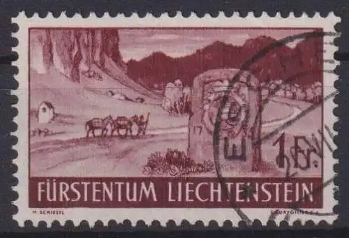 Liechtenstein 167 Landschaften sauber gestempelt Ausgabe 1933 Kat.-Wert 22,00