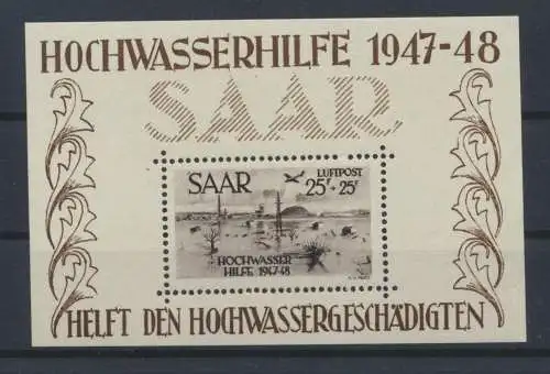 Saarland Blockpaar 1+2 Luxus postfrisch MNH Fotoattest Ney einwandfrei 1.700,00