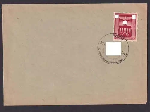 Ostmark Österreich Deutsches Reich Brief Wien mit Propagandastempel 1943