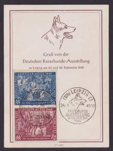 Tiere Hunde DDR Leipzig Sachsen Messe SST Rassehund Ausstellung 1949 inter.