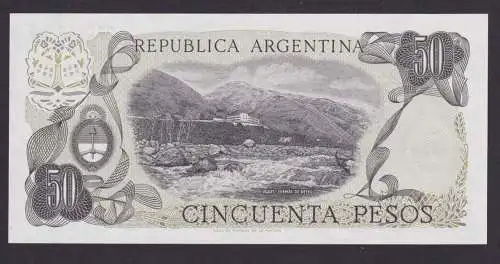 Banknote Geldschein Argentinien Südamerika 50 Pesos Top Erhaltung UNC