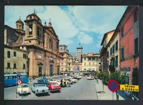 Auto Oldtimer Ansichtskarte Soriano nel Cimino Italien Piazza Vittorio Emanuele