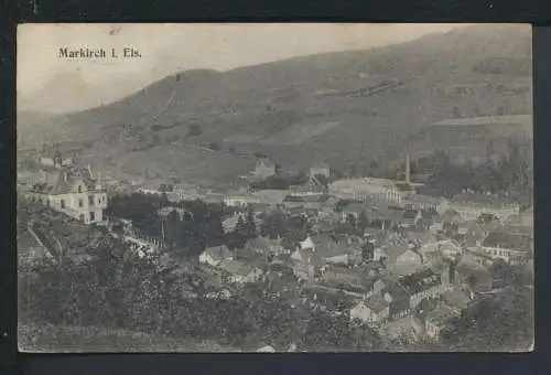 Ansichtskarte Feldpost Markirch Elsass Frankreich Dossenheim Baden-Würtemberg