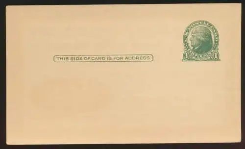 USA Privatganzsache Aristo postal stationery 1 cent green Jefferson