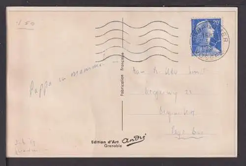 Ansichtskarte Grenoble Frankreich Bergbahn Leporello Bergen Niederlande