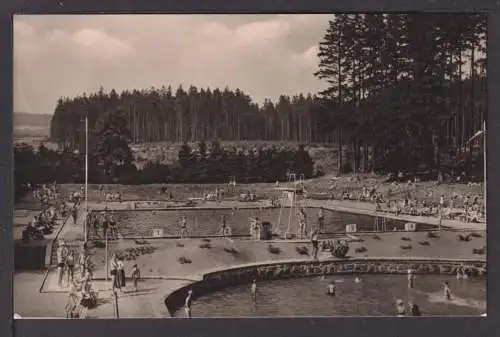 Ansichtskarte Finsterbergen Thüringen Schwimmbad Husum Schleswig-Holstein