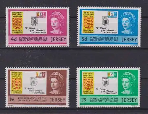 Grossbritannien Jersey 22-25 Postdienst Posthoheit Luxus postfrisch MNH