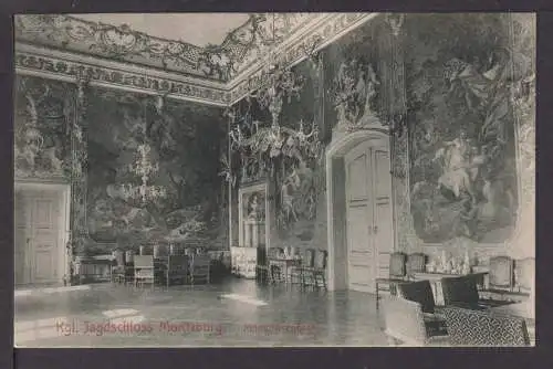 Ansichtskarte Jagdschloss Moritzburg Sachsen Monströsensaal