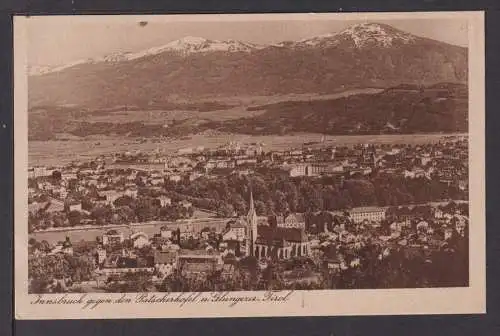 Ansichtskarte Innsbruck Tirol Österreich Patscherkofel Glungezer