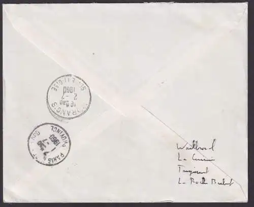 Belgien Brief 1198-1205 echt gelaufener FDC Morangis Seine et Oise Frankreich