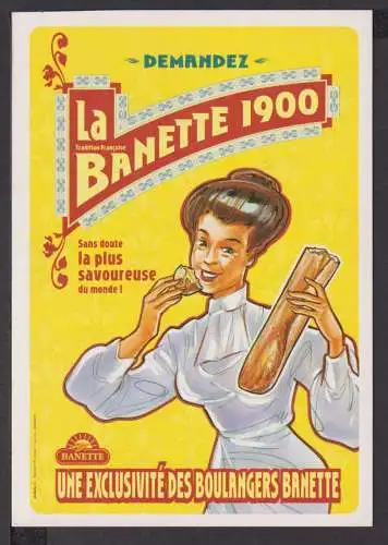 Werbung Reklame Künstler Ansichtskarte Bannette 1900 Tradition Francaise