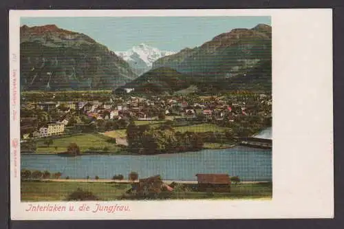 Ansichtskarte Schweiz Interlaken und die Jungfrau