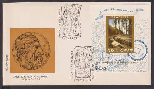 Briefmarken Rumänien Europa Brief Block 1975 European Monumentelor