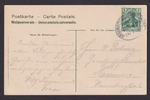 Briefmarken Bahnpost Deutsches Reich Braunschweig Harzburg Zug 499 Ansichtskarte