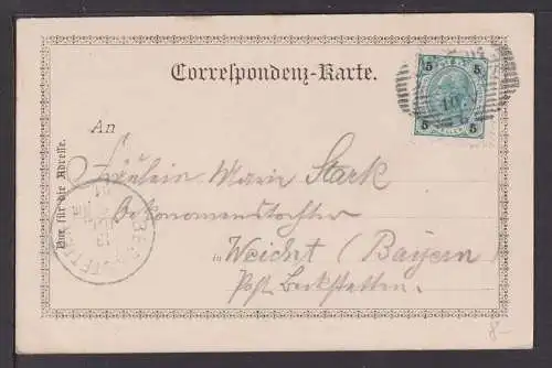 Ansichtskarte Bregenz Bodensee Österreich 1901 Weicht Bayern