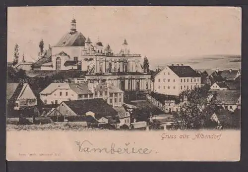 Ansichtskarte Albendorf Schlesien Ostgebiete 1909 Böhmen