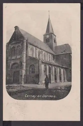 Ansichtskarte Cernay en Dormois Frankreich Feldpost 1915 Hohenmemmingen