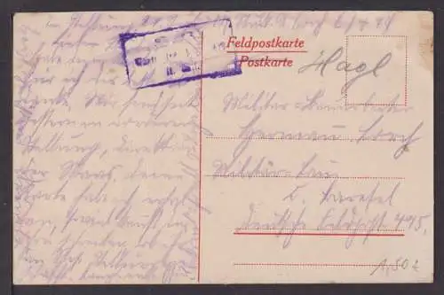 Ansichtskarte Dun a d Maas Frankreich Feldpost 1917