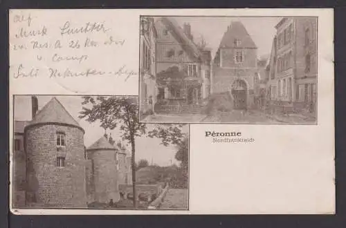 Ansichtskarte Peronne Frankreich Feldpost 1916 Giengen Brenz Baden-Württemberg