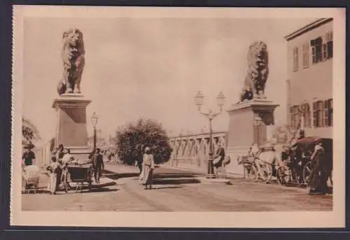 Ansichtskarte Cairo Ägypten Nil Brücke Kasr el Nil Fluss