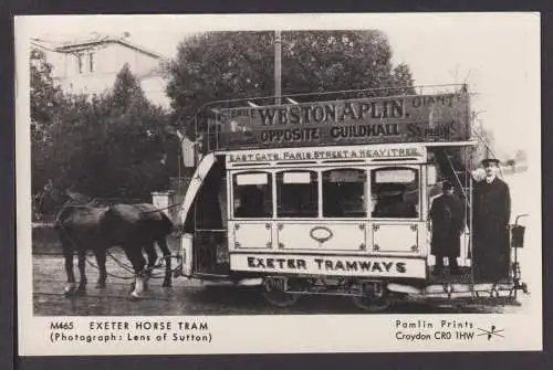 Ansichtskarte Exeter Horse Tram Großbritannien