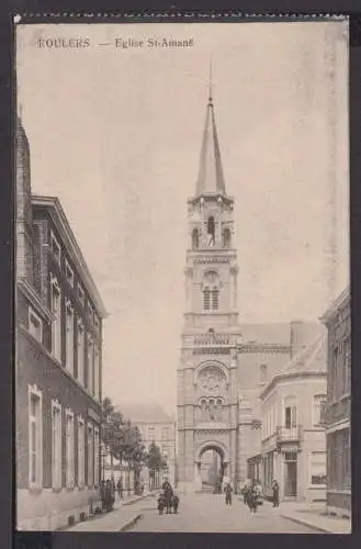 Ansichtskarte Roulers Roeselare Belgien Kirche St Amane