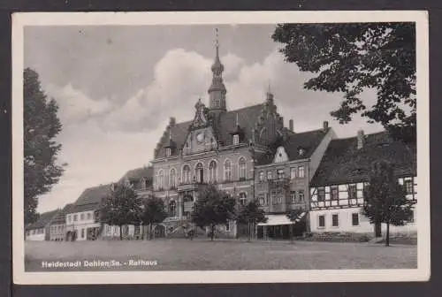 Ansichtskarte Heidestadt Dahlen Sachsen Rathaus Zwenkau