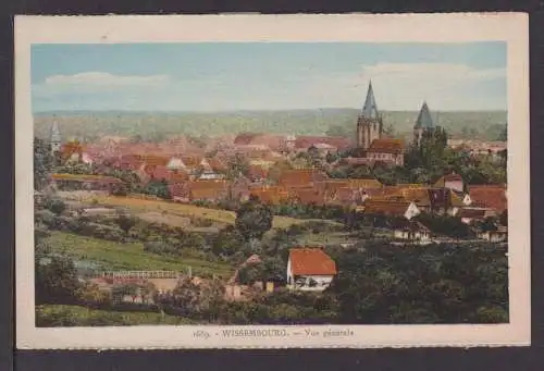 Ansichtskarte Wissembourg Elsass Frankreich Vue generale