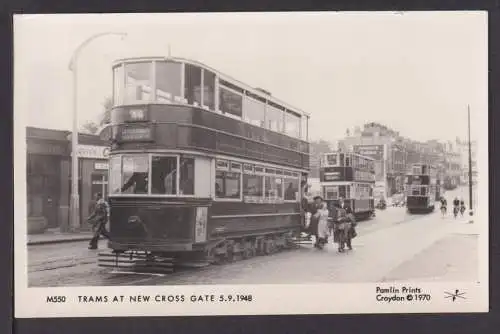 Ansichtskarte Tram at new Cross Gate 1948 London Großbritannien