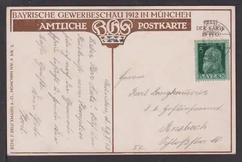 Ansichtskarte Künstler Claus Bergen München Bayern 1912 Ansbach