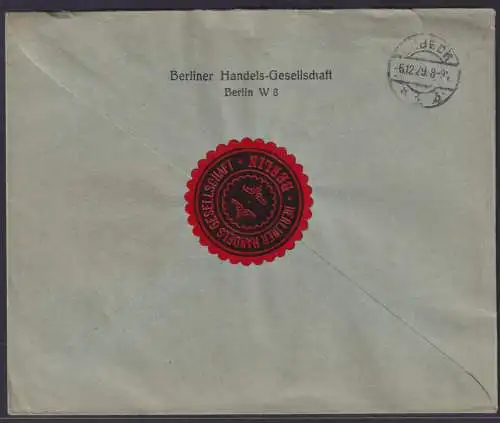 AFS Absenderfreistempel Deutsches Reich R Brief WST 045 plus grüner Handstempel