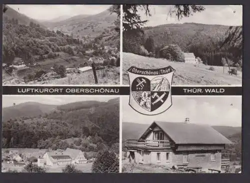 Ansichtskarte Oberschönau Thüringen Landschaft Berge Wald ab Rudolfstadt