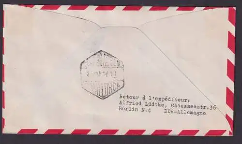 Flugpost Brief Air Mail KLM Amsterdam Palma de Mallorca Zuleitung DDR Berlin