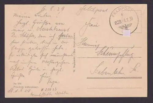 Besetzung Polen Generalgouvernement Feldpost K1 828 Ansichtskarte Czestochowa