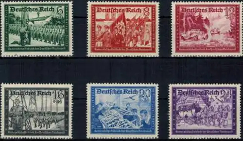 Deutsches Reich 773-778 Kameradschaftsblock Luxus postfrisch KatWert 60,00