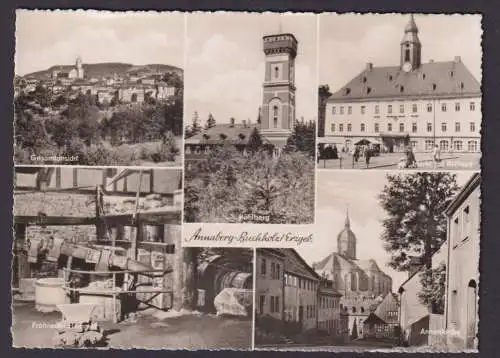 Ansichtskarte Annaberg Buchholz Sachsen Erzgebirge Annenkirche Pöhlberg