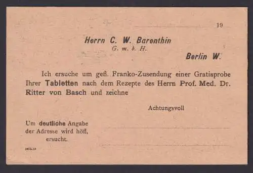 Österreich Privatganzsache Kaiser Franz Joseph Klappkarte Mor Fekete Arzneien