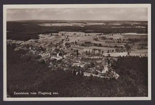 Ansichtskarte Zavelstein Baden Württemberg Luftaufnahme Fliegerfoto Totalansicht