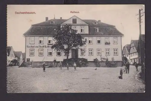 Ansichtskarte Sachsenhausen Waldeck Hessen Gastronomie Gasthof Zum Stadtkeller