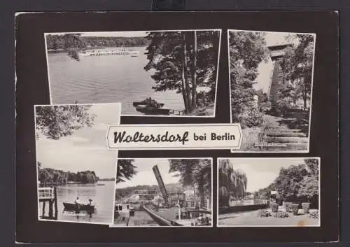 Ansichtskarte Woltersdorf Berlin Flakensee Boote Aussichtsturm n. Lublin