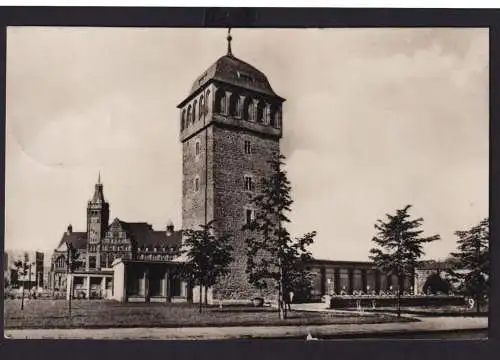 Ansichtskarte Karl Marx Stadt Chemnitz Sachsen Roter Turm Cafe Verlag Köhler &